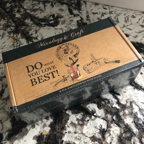 Mixology & Craft 9 Piece Bartender Kit with Stand NWT - Picture 8 of 8